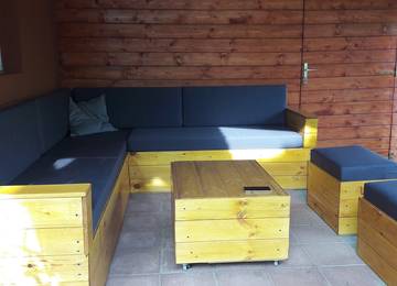 Lounge-Set nach Ma fr Holzmbel