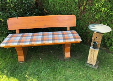 Bankauflage nach Ma in der Farbe Checkered Orange