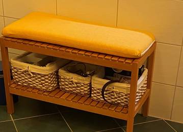 Bankauflage nach Ma fr Indoor-Bereich in der Farbe Uni-Living Yellow