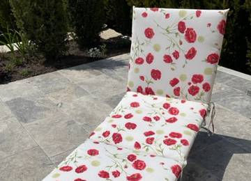 Liegen Auflage in der Farbe Poppy 60x190x5cm