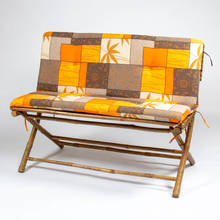 Gartenbankauflage mit Rücklehne 121x36x8 cm und 121x46x8 cm