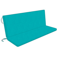 Gartenbankauflage mit Rücklehne 121x36x5 cm und 121x46x5 cm