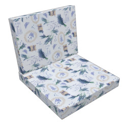 Loungekissen-Set 60x60x10 cm (Sitzkissen) 60x43x10 cm (R�cklehne)