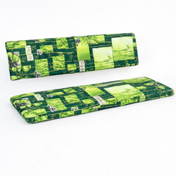 Bierbankauflagen mit separater R�cklehne 121x36x5 cm und 121x26x5 cm