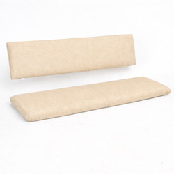 Bierbankauflagen mit separater R�cklehne 121x36x5 cm und 121x26x5 cm