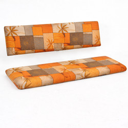 Gartenbank Auflage mit separater R�ckenlehne 121 x 36 x 5 cm und 121 x 26 x 5 cm