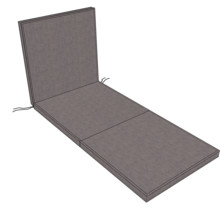 Liegen Auflagen mit Steg und Doppelkeder 195 x 65 x 5 cm