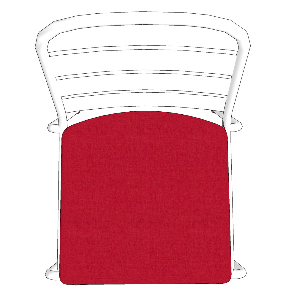 Betz Stuhlkissen mit Bändern - Sitzkissen für Außen oder Innen Größe 40 cm  x 40 cm weich