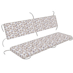 Gartenbankauflage mit separater R&uuml;ckenlehne