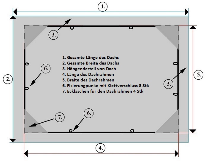 Abmessungen Hollywoodschaukel Dach